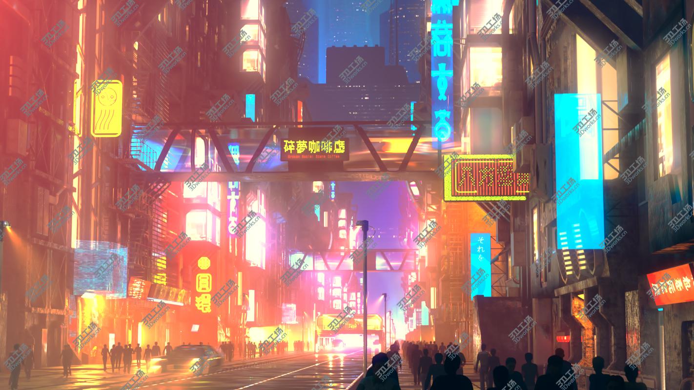 images/goods_img/202104094/3D Future City Concept Cyberpunk/2.jpg